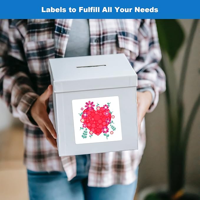 BESTEASY 3 1/3" x 4" Labels Shipping Labels for Laser Inkjet Printers, 6 Up Self Adhesive FBA Address Labels, White Matte Mailing Label Stickers (100 Sheets, 600 Labels)