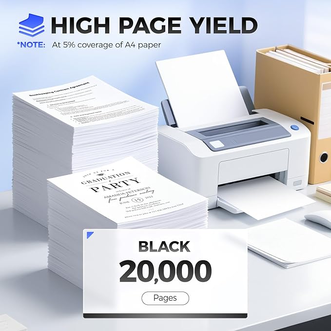 56F1X00 Toner Cartridge Black 1-Pack Extra High Yield (with Chip) Replacement for Lexmark 56F1X00 Toner Compatible for Lexmark MS421dn MS521dn MS621dn MS622de MX321adw MX421ade MX521de Laser Printers