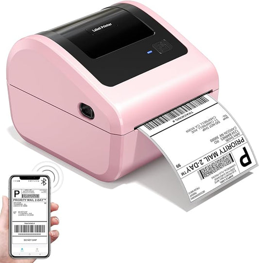 Bluetooth Thermal Label Printer 4x6 - D450BT Shipping Label Printer for Small Business, Shipping Packages, Office, Home, Compatible with Ebay, USPS, Shopify, Amazon