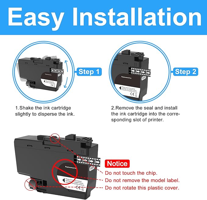 LCL Compatible Ink Cartridge Pigment Replacement for Brother LC3039 XXL LC3039XXL LC3039BK MFC-J5845DW MFC-J5845DW MFC-J5945DW MFC-J6945DW MFC-J6545DW MFC-J6545DW XL (2-Pack Black)