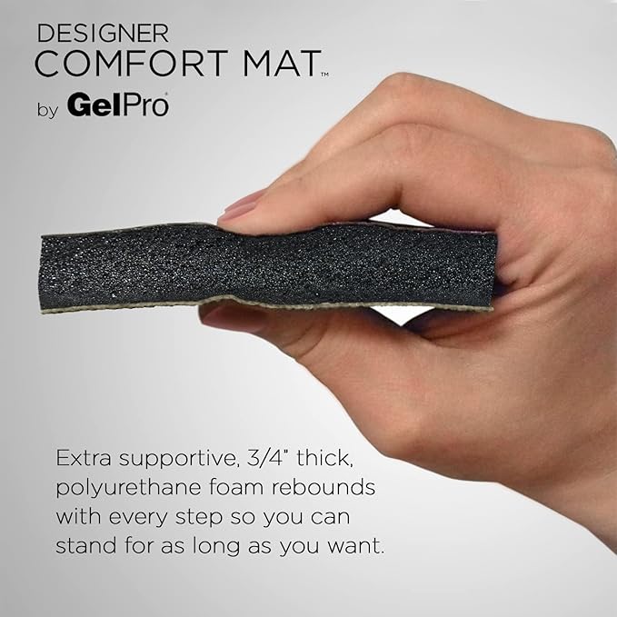 GelPro Anti-Fatigue Designer Comfort Kitchen Floor Mat Orchard Sultry Grey 20x48