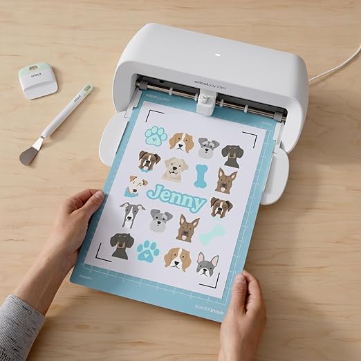 Cricut Joy Xtra-Sticker Starter Kit Smart Cutting Machine, White