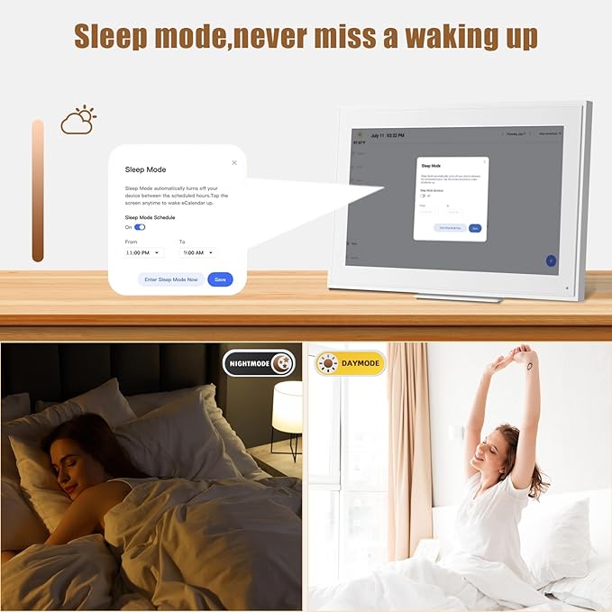 15.6-inch Wall Digital Calendar,2025 Smart WiFi Calendar & Chore Chart,Full HD Touchscreen Interactive Display for Family Schedules-Wall/Desk Mountable Planner,Meeting Reminders & Deadline Tracking