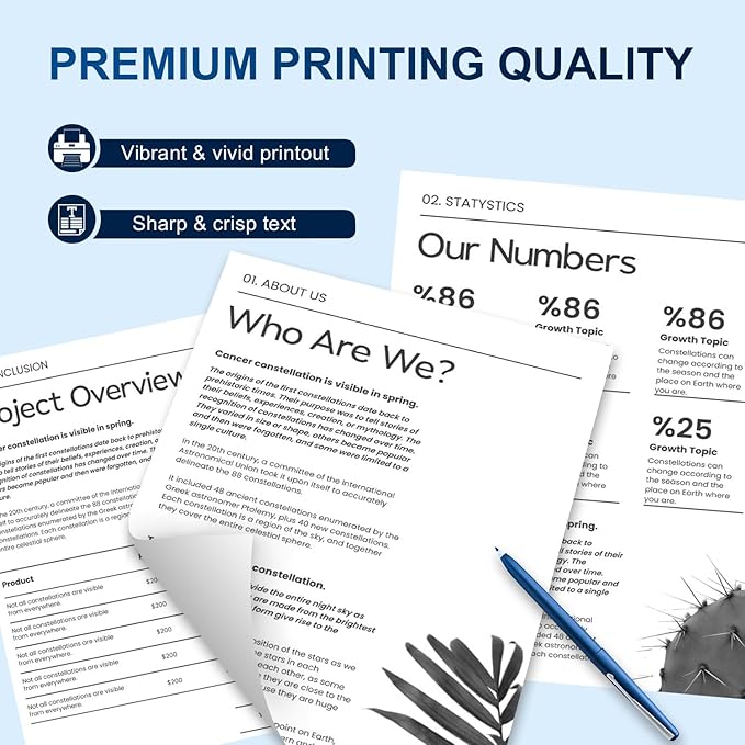 148A Black Toner Cartridges Compatible 148A W1480A 148X W1480X(with Chip) for Pro 4001dw 4001dn 4001n MFP 4101fdw 4101fdn Printer(2 Pack)