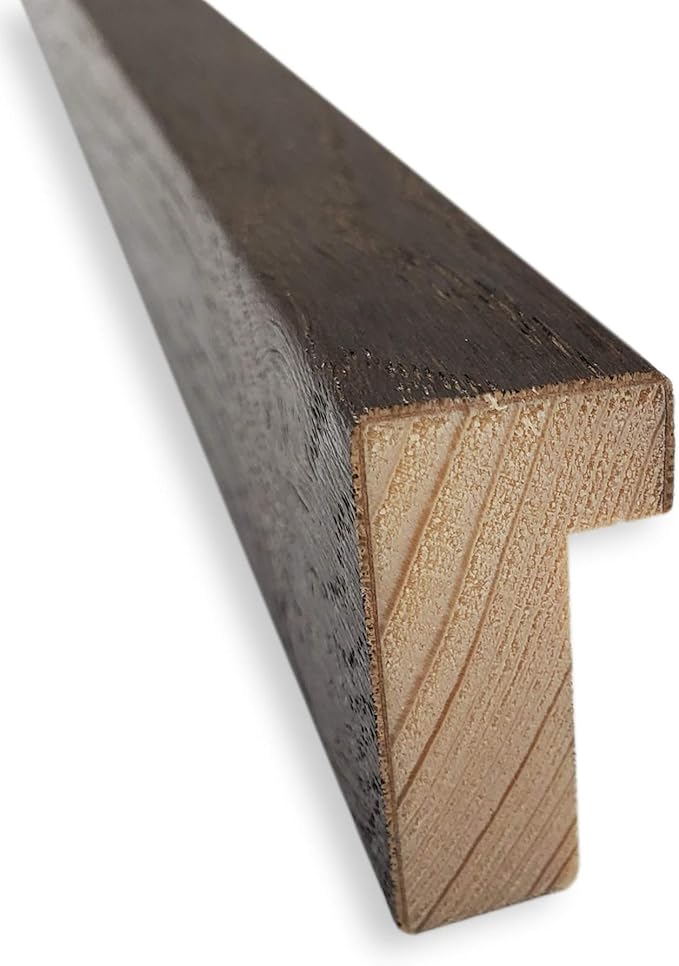 Amanti Art Natural Cork Board for Wall, 13x31 Vision Board with Brown Wood Frame, Medium Corkboard Office Decor for Home Organization, Rustic Farmhouse Corkboard Pinboard to display items for home