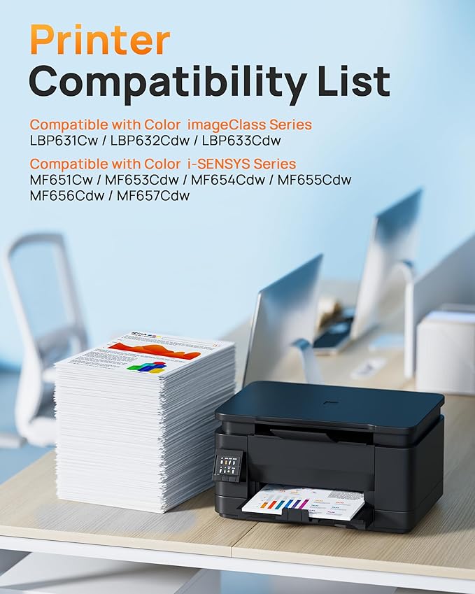 E-Z Ink 067H 067 Toner Cartridge Compatible Replacement for Canon 067H Toner Cartridge Set High Yield Cartridge 067 to use with Canon imageCLASS MF656Cdw MF654Cdw LBP632Cdw MF653Cdw Printer (4Pack)