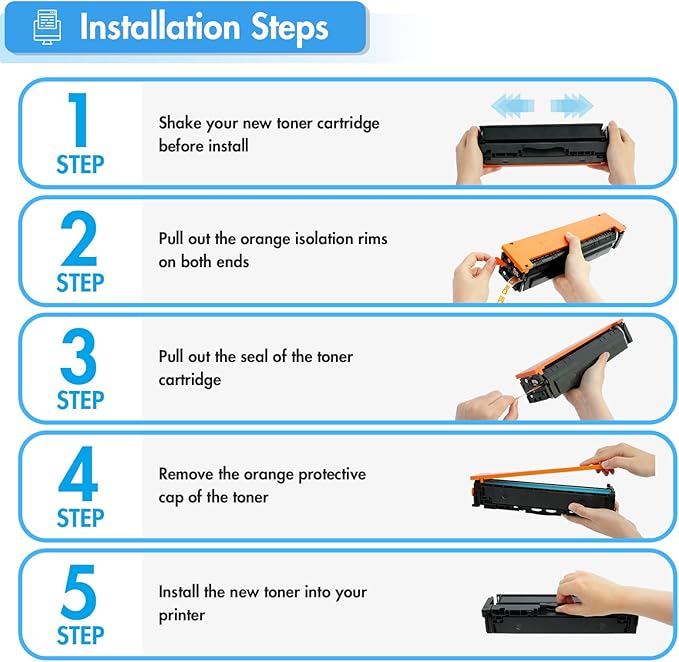 218A 218X Toner Cartridges 4 Pack with Chip 3301fdw 3201dw Compatible Replacement for HP 218A 218X Color Laserjet Pro MFP 3301cdw 3301sdw 3201dw Printer High Yield Ink Set W2180A W2180X (B/C/Y/M)