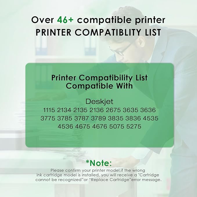 664XL Ink Cartridge Replacement for 664 664XL 664 XL Ink Cartridges Black and Color for DeskJet Ink Advantage 1115 2135 2138 3635 3636 3638 4535 4536 4538 4675 4676 4678 Printer Ink 2 Pack