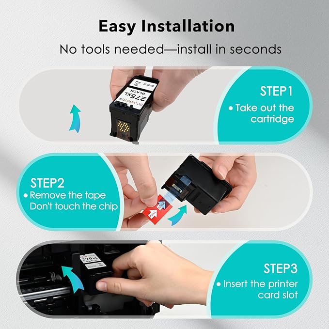 EcoVictor Remanufactured PG-275 Black Ink Cartridge Replacement for Canon 275XL PG275 Cannon PG-275XL PG275XL Black 2 Pack Ink for PIXMA TR4720 TR4700 TR4722 TS3522 TS3722 TS3500 TS3520 TS3700 Printer