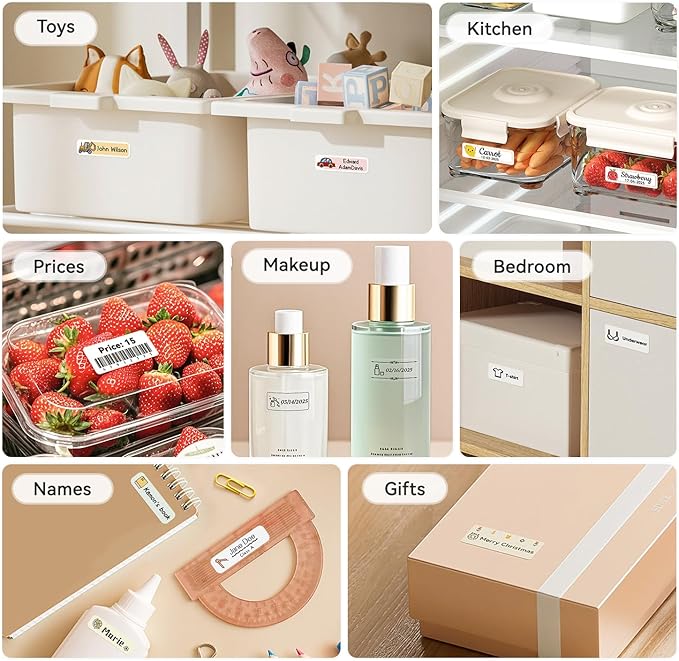 NIIMBOT Label Maker Machine Bluetooth Label Printer for School Home Office Organization, Wireless Mini Labeler D110 Upgraded Version, Label Machine with Label, Green