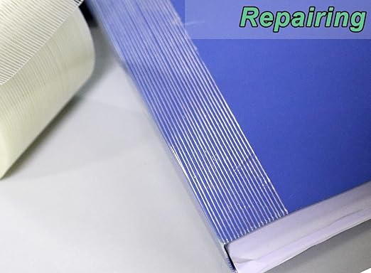 BOMEI PACK Strapping Tape 3 Inch, Heavy Duty Fiber Reinforced Packing Tape, 60yds 5.9Mil, Total 120yds