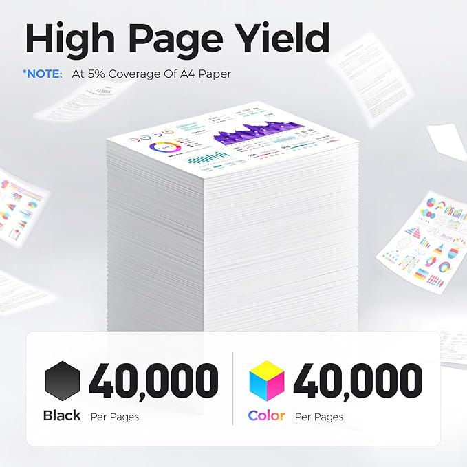 C600 C605 Drum Unit Color Imaging Drum 4-Pack Replacement Compatible with Xerox VersaLink C600 C605 Color Multifunction Printers | 108R01488 108R01485 108R01486 108R01487 (Black Cyan Yellow Magenta)