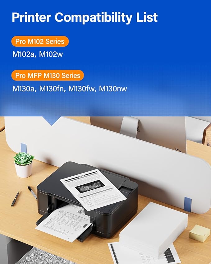 17A High Yield Toner Cartridge (Black 2-Pack) with chip Replacement for HP 17A CF217A Toner Compatible with HP Laserjet Pro MFP M130a M130fn M130fw M130nw M102a M102w Printer M130 M102 Ink All-in-One