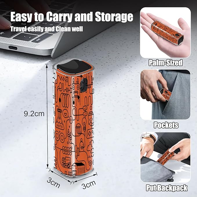 walrfid Car Screen Cleaner, Computer Screen Cleaner Spray and Wipe, Laptop Cleaning Mist Kit for Electronic iPad, iPhone, Phone, MacBook, TV, Tablet Display, with Graffiti Case