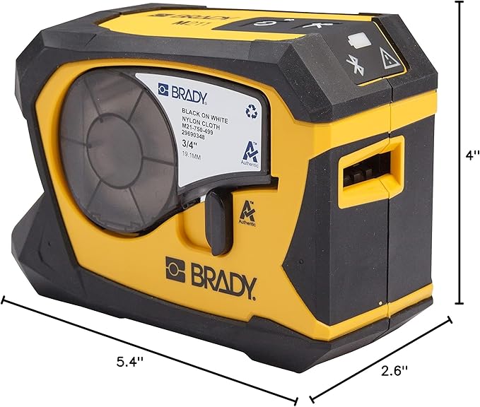 Brady M211 Portable Bluetooth Monochrome Label Printer, Yellow/Black