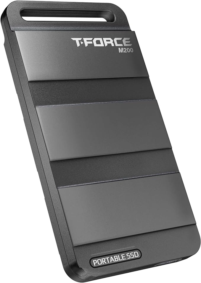 TEAMGROUP T-Force M200 Portable External SSD 4TB USB3.2 Gen2x2 Type-C Read/Write 2000MB/s Compatible with PS5 & Xbox & Chrome OS T8FED9004T0C102