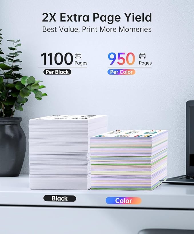 TOKYOINK 702XL Ink Cartridges Combo Pack Remanufactured Replacement for 702 Ink Cartridge 702 XL T702XL for Pro WF-3720 WF-3730 WF-3733 Printer Ink (Black, Cyan, Magenta, Yellow 4 Pack)