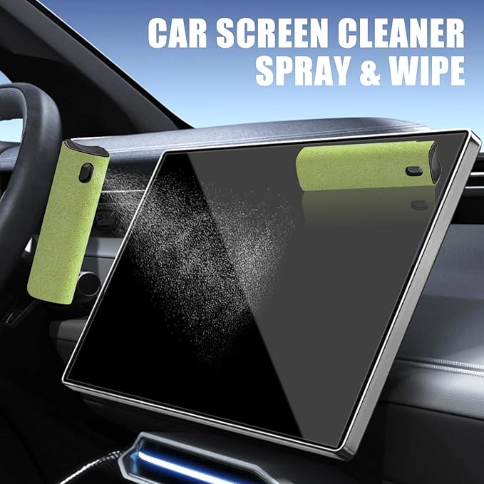 walrfid Car Screen Cleaner Spray and Wipe Cleaning Kit for Electronic iPad, iPhone, Phone, MacBook, TV, Monitor, Tablet Display, with Graffiti Case