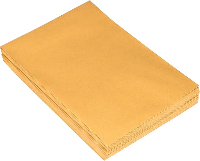 JAM PAPER 7 1/2 x 10 1/2 Open End Catalog Envelopes with Peel and Seal Closure - Brown Kraft Manila - Bulk 250/Box