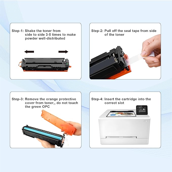 204A Black Toner Cartridge M180nw Toner Replacement for HP 204A CF510A to use with Color Laserjet Pro MFP M180nw M180n M181fw M154a M154nw Printer (2 Pack )