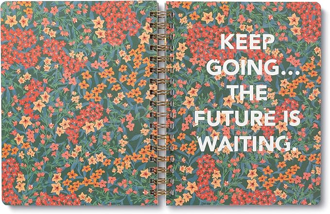 Compendium Spiral Notebook - You are here, it is time, you are ready. — A Designer Spiral Notebook with 192 Lined Pages, College Ruled, 7.0”W x 9.25”H