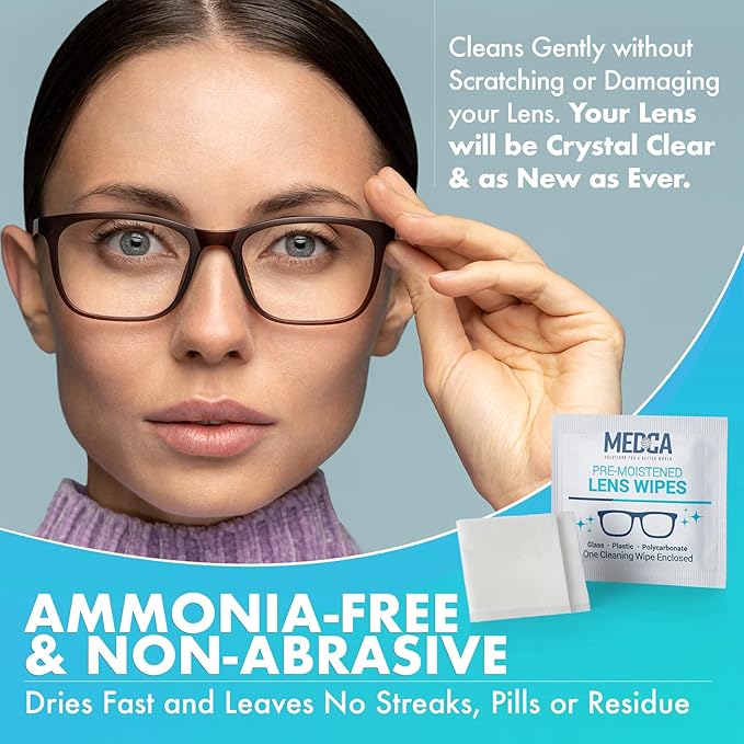 Premoistened Lens and Glass Cleaning Wipes - Portable Travel Cleaner for Glasses, Camera, Cell Phone, Smartphone, and Tablet - Disposable, Quick Drying, Streak Free - Bulk Pack of 5000