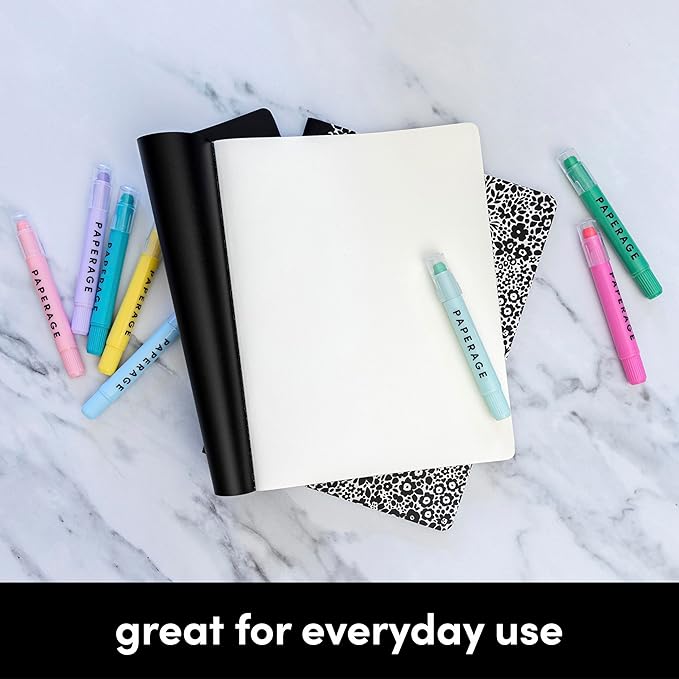 PAPERAGE Soft Cover Lined Journal Notebook, 2 Pack, (Dark Green), 100 Pages, Large 7.5 inches x 9.5 inches, College Ruled, Ideal for Note Taking & Travel Journal