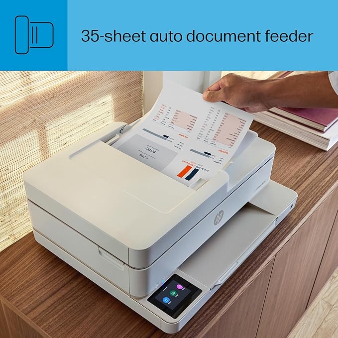 HP Envy 6555e Wireless All-in-One Color Inkjet Printer, Print, scan, Copy, Duplex Printing Best-for-Home, 3 month Instant Ink trial included (714N5A)