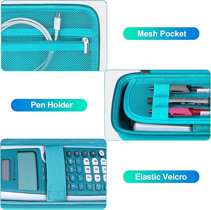 BOVKE Hard Case for TI-30XIIS TI-30XS TI-30Xa TI-36X Pro Scientific Calculator, Green