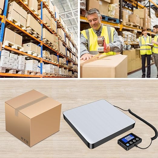 Shipping Scale, 440 lbs/0.35oz High Accurate Digital Postal Scale with Hold/Tare Function, Shipping Scale for Small Business, Packages, Luggage, Home Use, Battery & Charging Cable Include