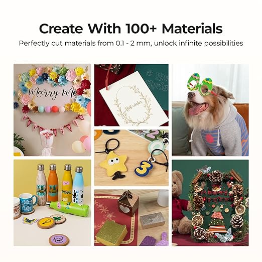 LOKLiK Cutting Machine 2 by HTVRONT - 5 in 1 Vinyl Cutter Machine with 5X Cutting Force, Cuts 100+ Materials, AI Painting, 13'' Smart Die Cutting Machine for All Crafts Cards 3D Arts Home Decor