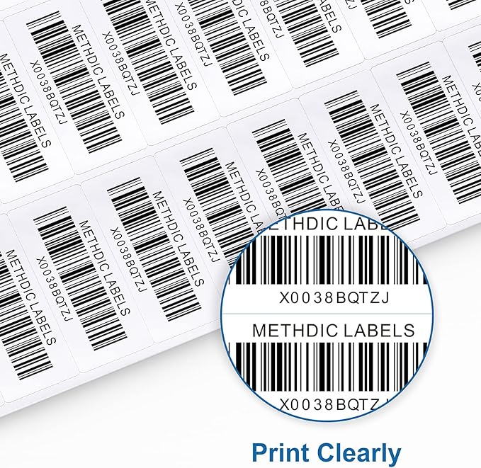 Methdic Address Labels 1" x 2-5/8" 900 Labels Sticker Paper for Laser/Ink Jet Printer Mailing Labels 8.5"×11" White 30 per Sheet