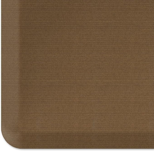 GelPro NewLife Designer Comfort Ergo-Foam Anti-Fatigue Kitchen Floor Mat, 20" x 72", Grasscloth Khaki