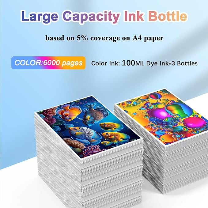 31 Refill Ink Bottles Replacement for H31 Ink Compatible with HP Smart Tank 7602 Ink Refill,Work for HP Smart Tank 5101 7001 7301 Ink Tank Printer