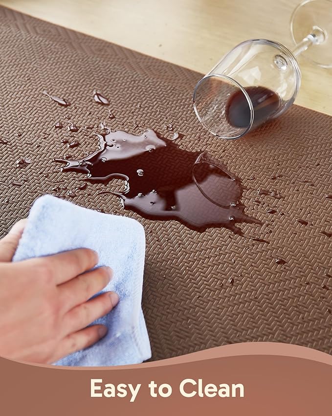 Ophanie Kitchen mats for Floor, 3/4 inch Thick, Kitchen Rugs, Anti Fatigue Standing Cushioned Mat, Waterproof,Comfort Ergonomic mat for Office, Home, Sink, 20''x48'' Grey Non-Slip Bottom