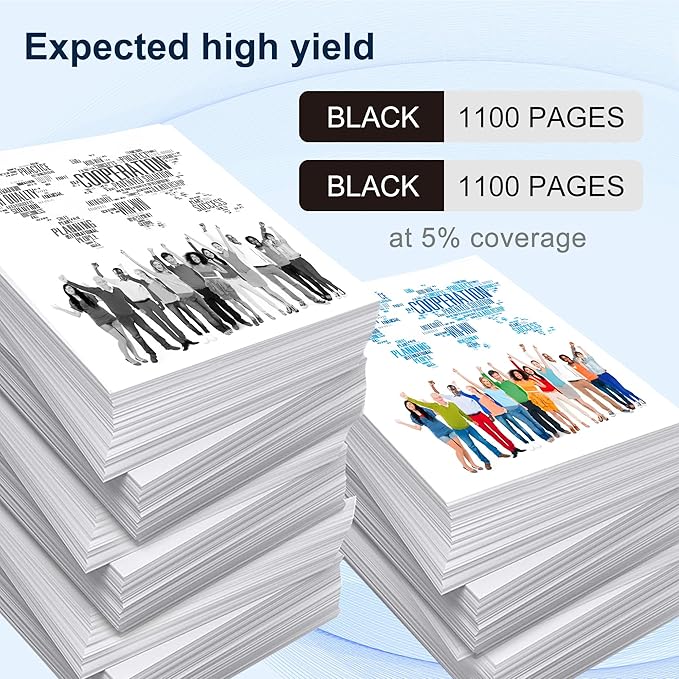 204A Black Toner Cartridge M180nw Toner Replacement for HP 204A CF510A to use with Color Laserjet Pro MFP M180nw M180n M181fw M154a M154nw Printer (2 Pack )