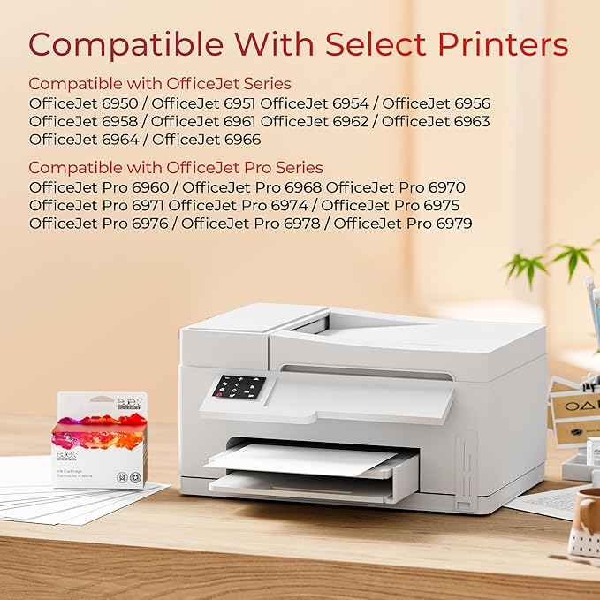 902XL Ink Cartridges for HP Printers Upgraded Replacement for HP 902 Ink Cartridges HP902XL Black Compatible for HP 902 XL Use to Officejet Pro 6978 6968 6958 6970 6962 6960 6975 Printer(2 Pack)