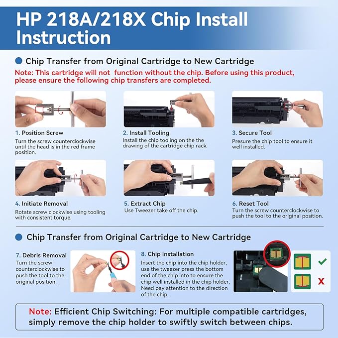 MYTONER 218X Toner Cartridges 4 Pack (NO CHIP) Compatible Replacement for HP 218X 218A W2180X W2180A for Color Laserjet MFP 3301fdw 3301cdw 3301sdw Pro 3201dw Printer High Yield Ink B/C/M/Y