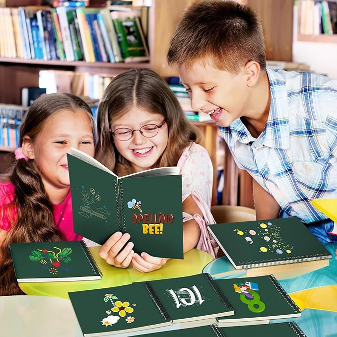 Yahenda Spiral Notebook Bulk A5 Journal Lined 8.3'' x 5.5'' Writing Composition Paper Small Notepad Subject Notebook for Students Office Business Back to School Supplies(Deep Green,72 Pcs)