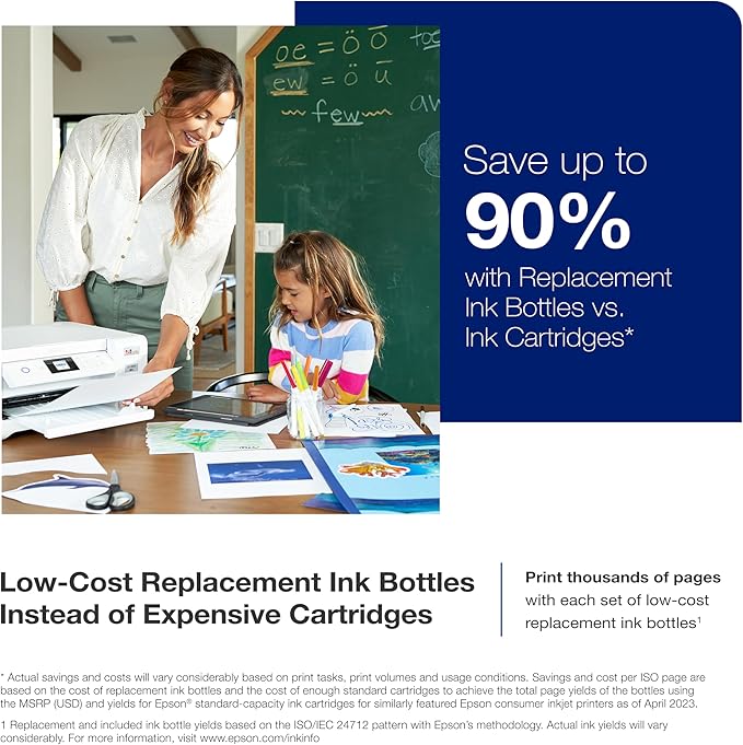 Epson EcoTank ET-4800 Wireless All-in-One Cartridge-Free Supertank Printer with Scanner & EcoTank ET-2850 Wireless Color All-in-One Cartridge-Free Supertank Printer with Scan