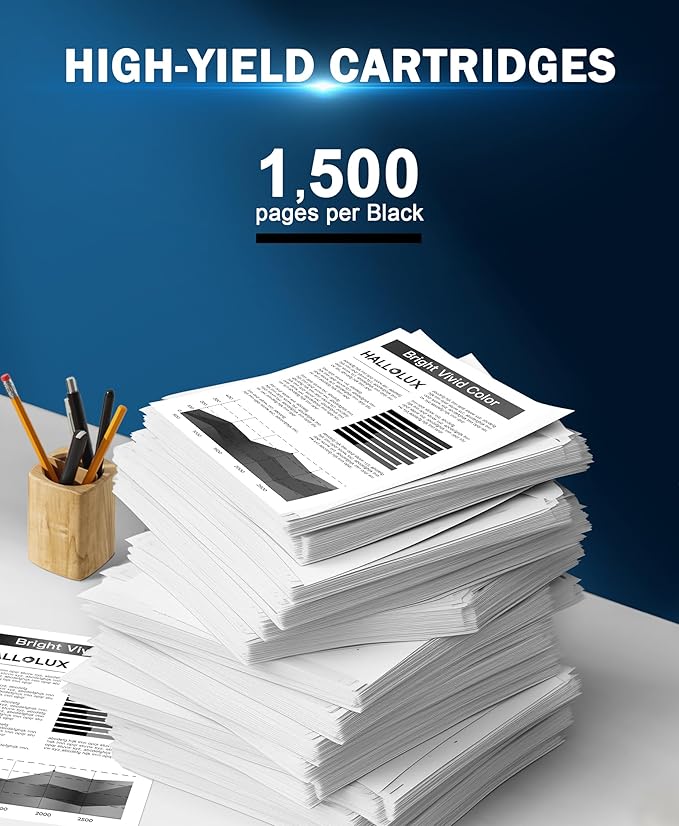 HALLOLUX 138A Black Laserjet Toner Cartridge (with Chip) Compatible Replacement for HP 138A W1380A 138X W1380X for HP Laserjet Pro 3001dw MFP 3101fdw 3001fdw Printer Ink (2 Pack Black, 138A Toner)