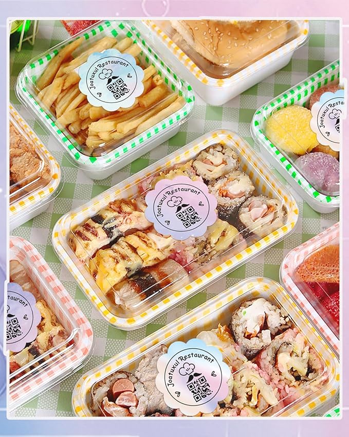 2''×2‘’ Flower Thermal Sticker Labels, Self-Adhesive 2 Inch Round Direct Thermal Labels, Multi-Purpose Sticker Label for DIY Logo Design,Name Tag,QR Code, 500 pcs/1 Roll, Starry Sky