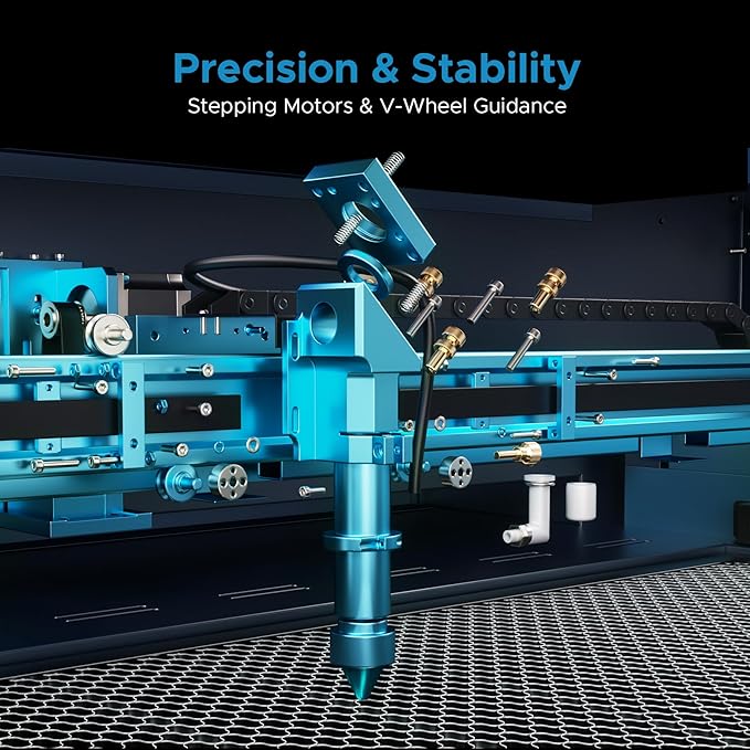 OMTech Pronto 90W CO2 Laser Engraver & Cutter with LightBurn – 35"x24" Workspace, 1000mm/s Speed, Autofocus, Air Assist, 2-Way Pass, for Wood, Acrylic & More