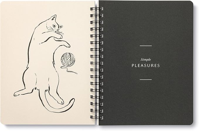 Compendium Spiral Notebook - Wild at Heart — A Designer Spiral Notebook with 192 Lined Pages, College Ruled, 7.5”W x 9.25”H