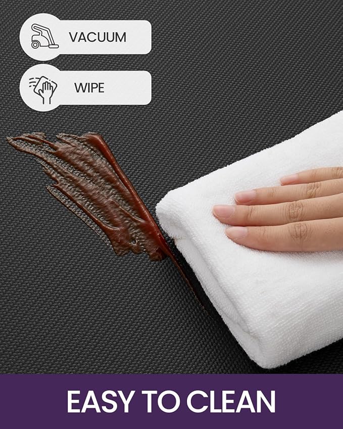 DEXI Kitchen Mat Cushioned Anti Fatigue, Non Slip Waterproof Comfort Standing Floor Rug for Kitchen, Office, Sink, Laundry, 70x20, Black