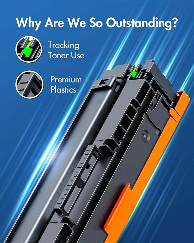 414A Toner Cartridge 4 Pack (with Chip) - 414X Replacement for HP 414A HP 414X, Compatible with HP Color Laserje Pro MFP M479fdw Toner, Color Laserje Pro M454dw M454dn M480f M455dn Printer | W2020A