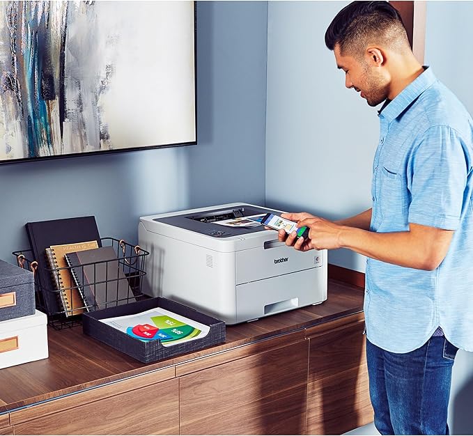 Brother HL-L3210CW Compact Digital Color Printer Providing Laser Printer Quality Results with Wireless