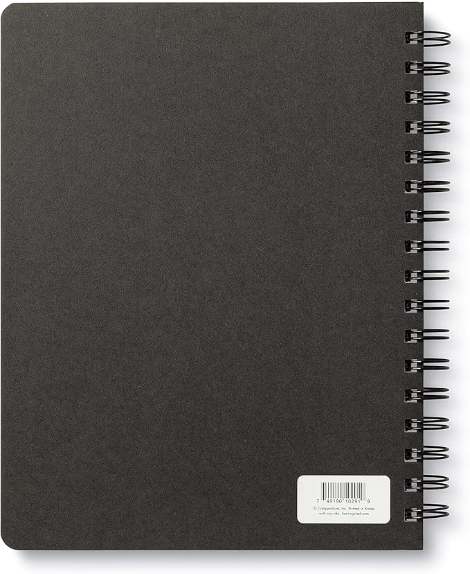 Compendium Spiral Notebook - Wild at Heart — A Designer Spiral Notebook with 192 Lined Pages, College Ruled, 7.5”W x 9.25”H