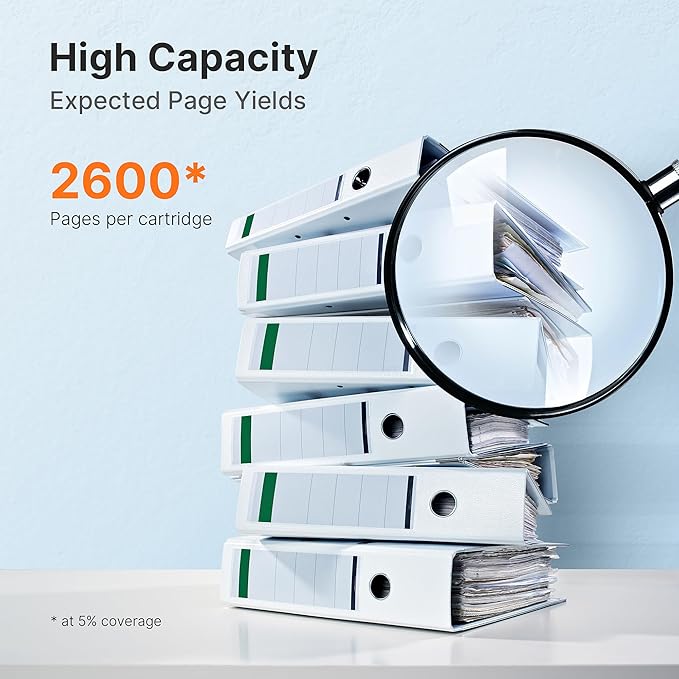 E-Z Ink Compatible TN660 Toner Cartridge Replacement for Brother TN-660 TN660 TN630 High Yield to Use with HL-L2380DW HL-L2320D HL-L2340DW DCP-L2540DW MFC-L2700DW MFC-L2720DW Printer (Black, 2 Pack)