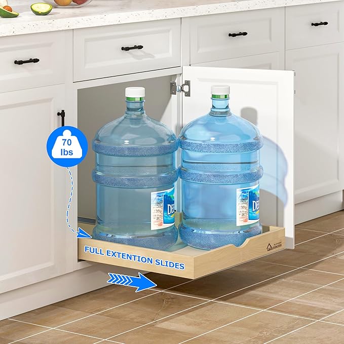 WelFurGeer Soft Close Pull Out Drawers for Cabinets, 29" W x 22" D Pull Out Cabinet Drawer with Heavy Duty Slides, Pull Out Cabinet Organizer, Cabinet Drawers Slide Out, Pull-Out Home Organizers